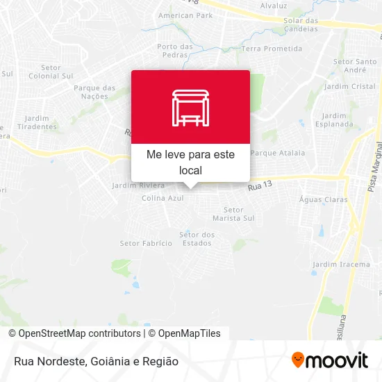 Rua Nordeste mapa