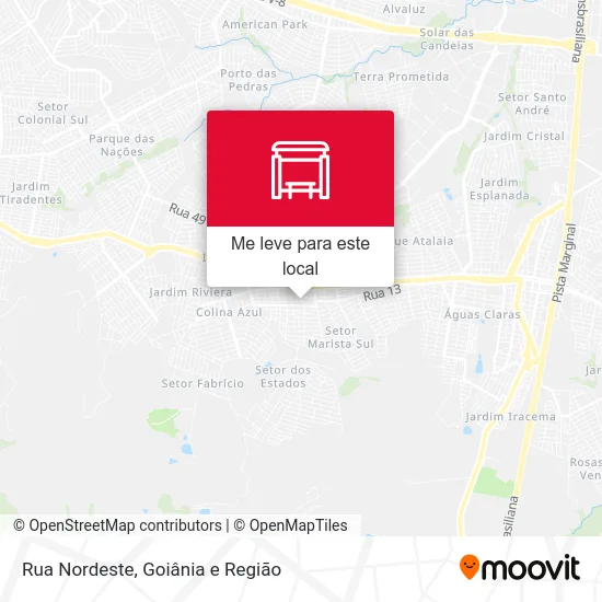 Rua Nordeste mapa