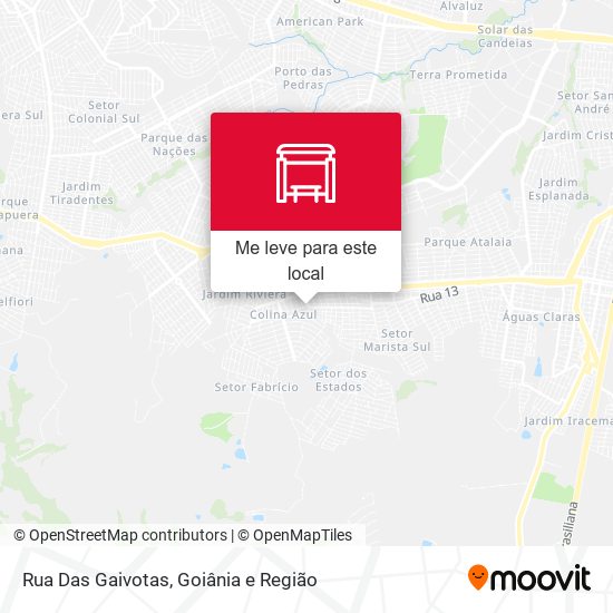 Rua Das Gaivotas mapa