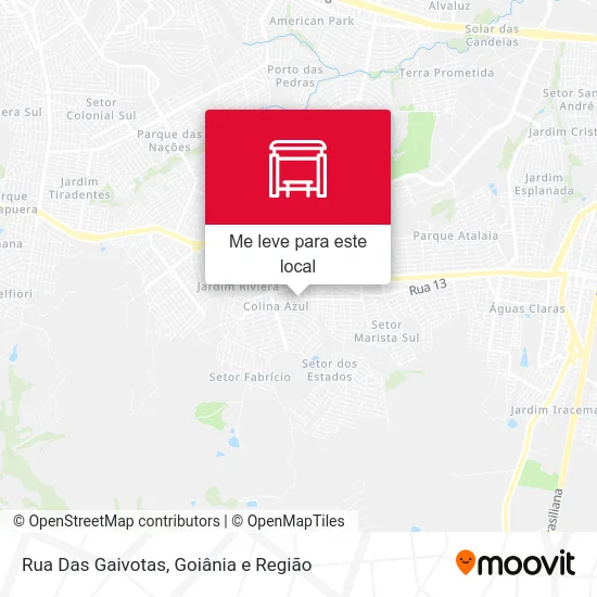 Rua Das Gaivotas mapa