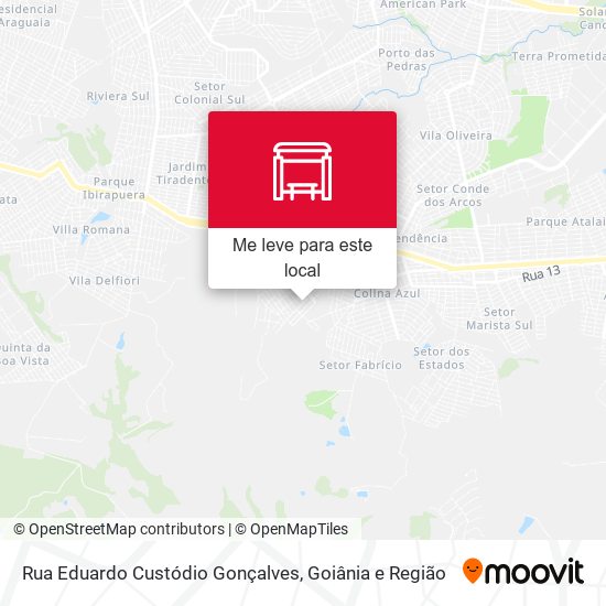 Rua Eduardo Custódio Gonçalves mapa