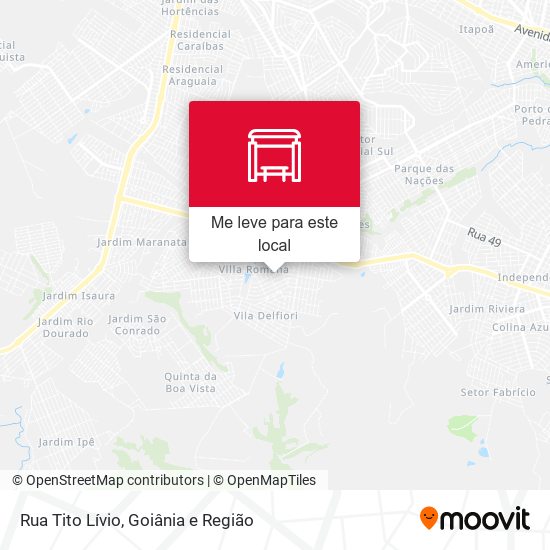 Rua Tito Lívio mapa