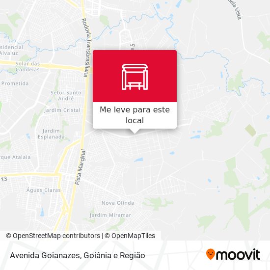 Avenida Goianazes mapa