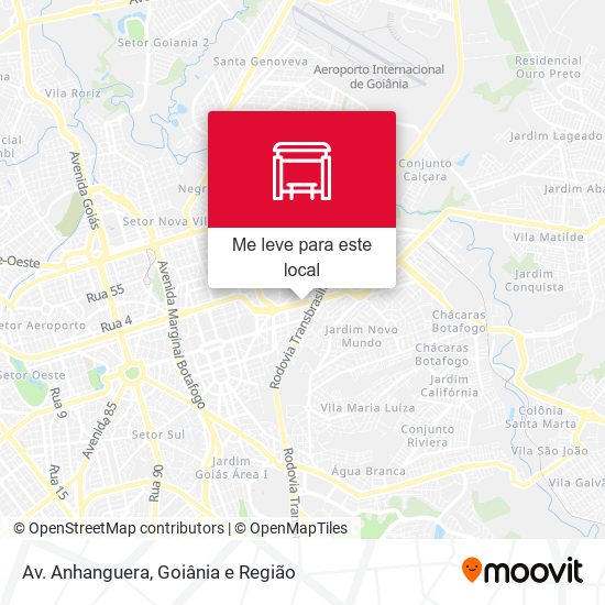 Av. Anhanguera mapa