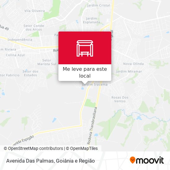 Avenida Das Palmas mapa