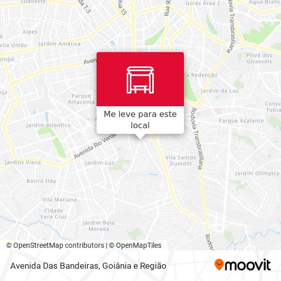 Avenida Das Bandeiras mapa