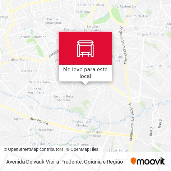 Avenida Delvauk Vieira Prudente mapa