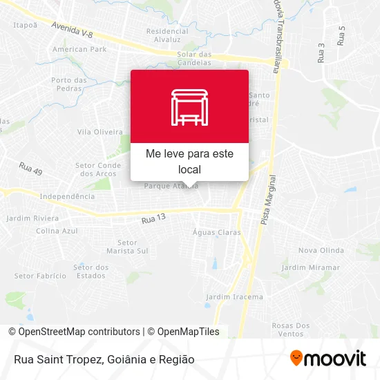 Rua Saint Tropez mapa