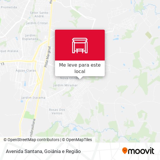 Avenida Santana mapa