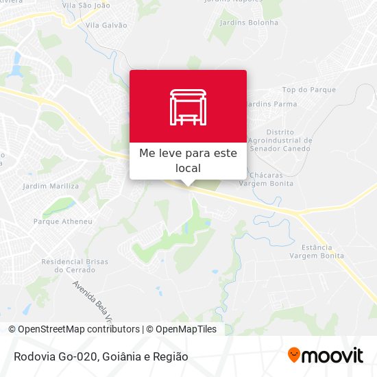 Rodovia Go-020 mapa