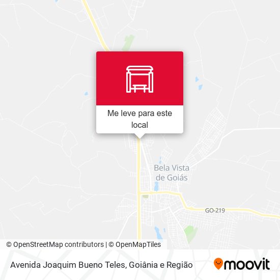 Avenida Joaquim Bueno Teles mapa