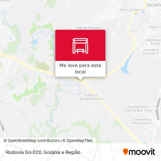 Rodovia Go-020 mapa