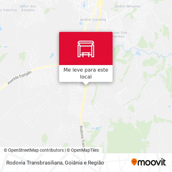 Rodovia Transbrasiliana mapa