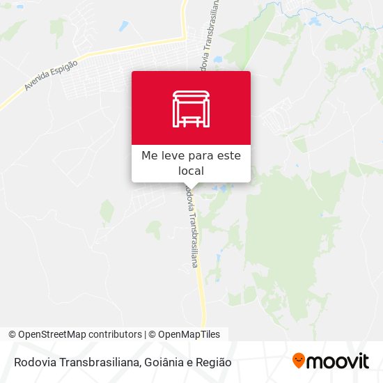 Rodovia Transbrasiliana mapa