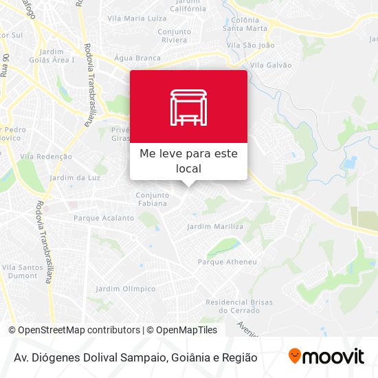 Av. Diógenes Dolival Sampaio mapa