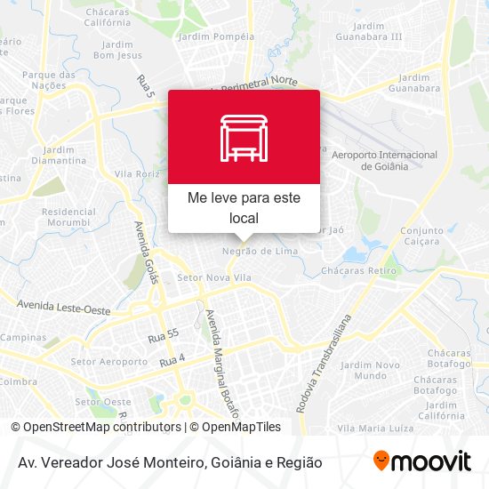 Av. Vereador José Monteiro mapa