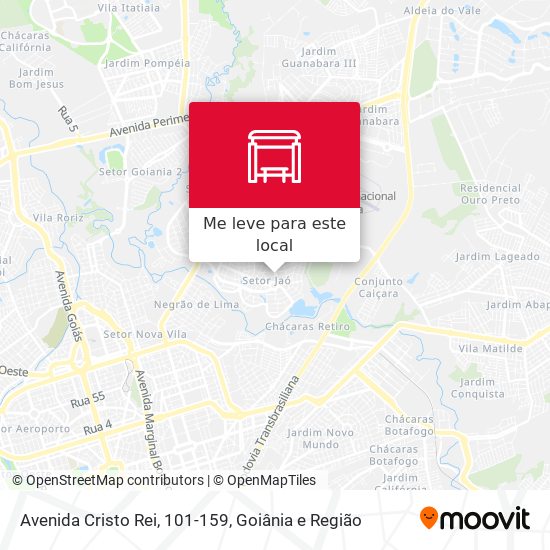 Avenida Cristo Rei, 101-159 mapa