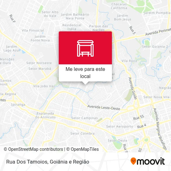 Rua Dos Tamoios mapa