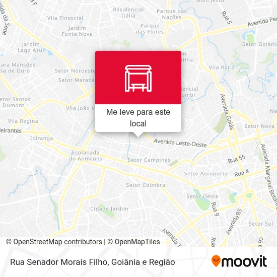 Rua Senador Morais Filho mapa