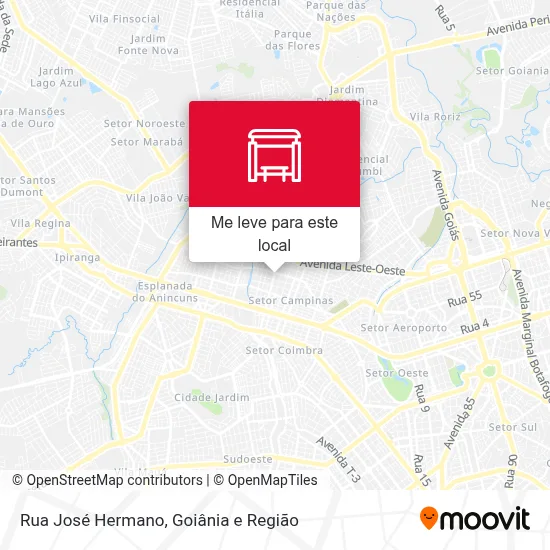 Rua José Hermano mapa
