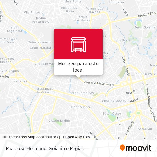 Rua José Hermano mapa