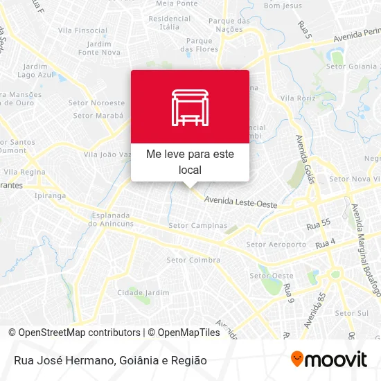Rua José Hermano mapa