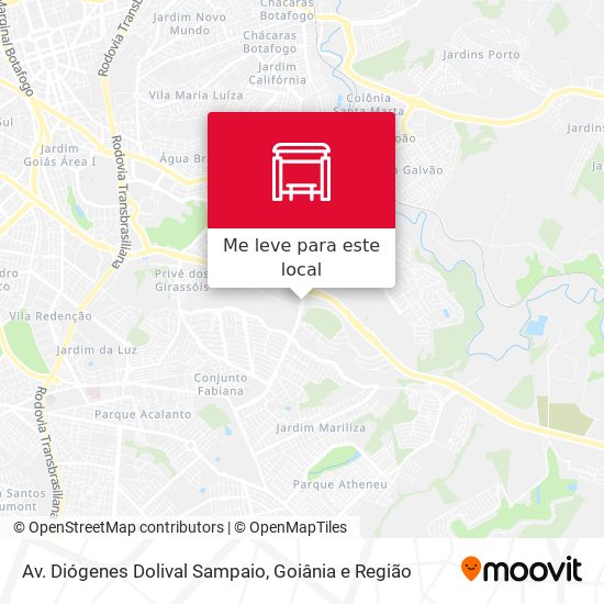 Av. Diógenes Dolival Sampaio mapa