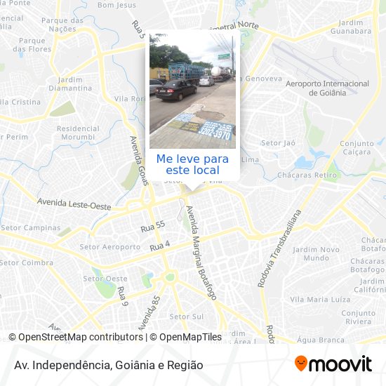 Av. Independência mapa