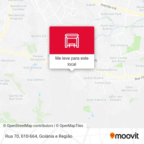 Rua 70, 610-664 mapa