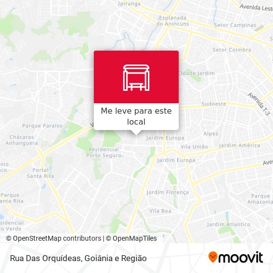 Rua Das Orquídeas mapa