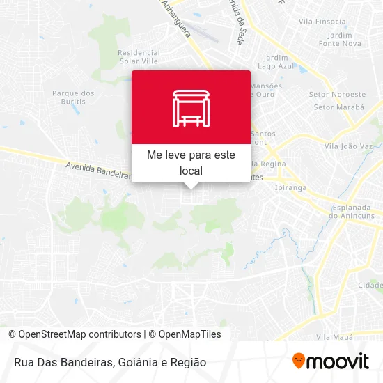 Rua Das Bandeiras mapa