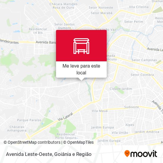 Avenida Leste-Oeste mapa