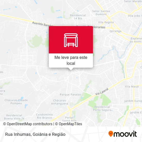 Rua Inhumas mapa