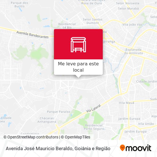 Avenida José Mauricio Beraldo mapa