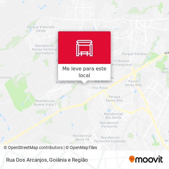Rua Dos Arcanjos mapa