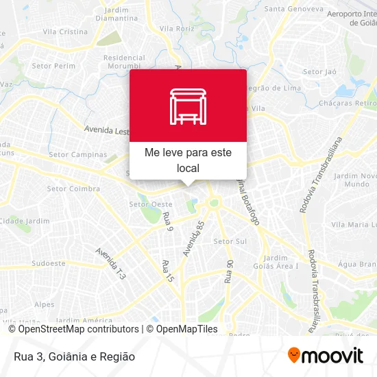 Rua 3 mapa