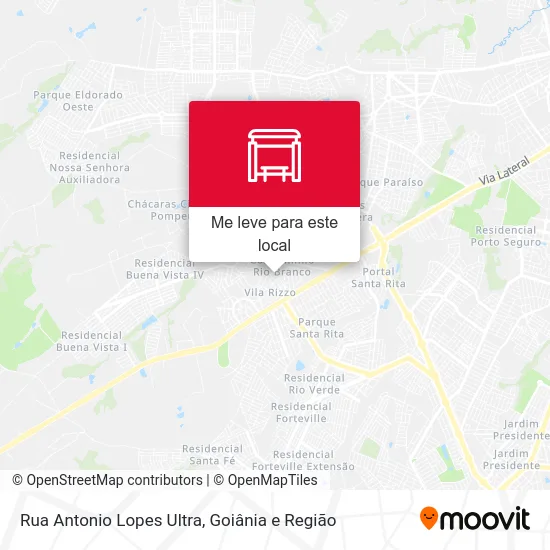 Rua Antonio Lopes Ultra mapa
