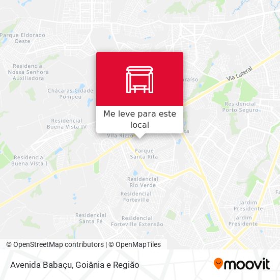 Avenida Babaçu mapa
