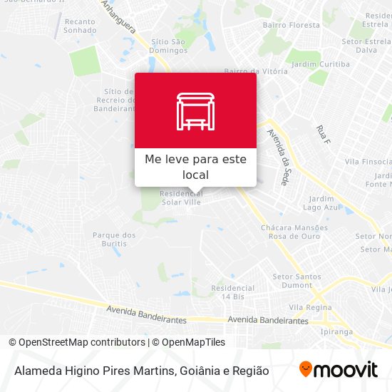 Alameda Higino Pires Martins mapa