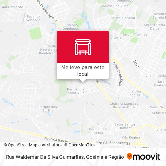 Rua Waldemar Da Silva Guimarães mapa