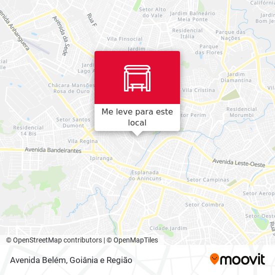 Avenida Belém mapa