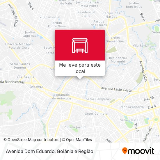 Avenida Dom Eduardo mapa