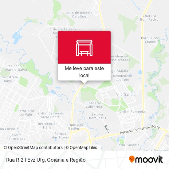 Rua R-2 | Evz Ufg mapa
