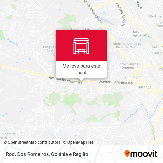 Rod. Dos Romeiros mapa