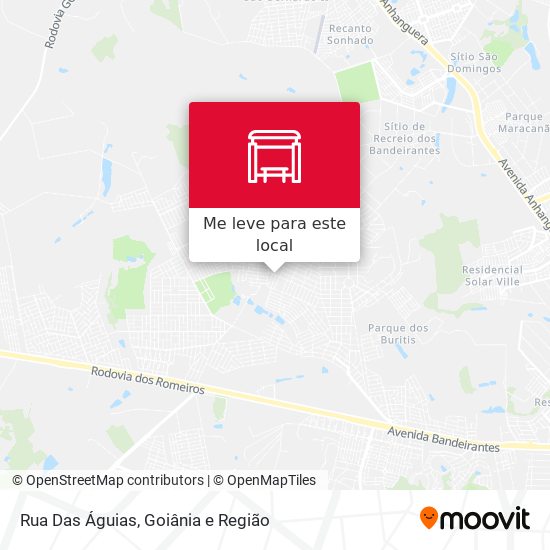 Rua Das Águias mapa