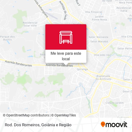 Rod. Dos Romeiros mapa