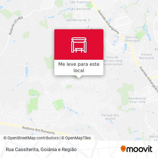 Rua Cassiterita mapa