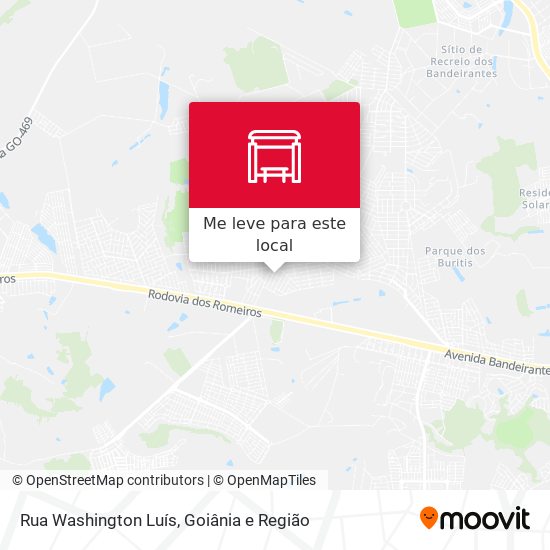 Rua Washington Luís mapa