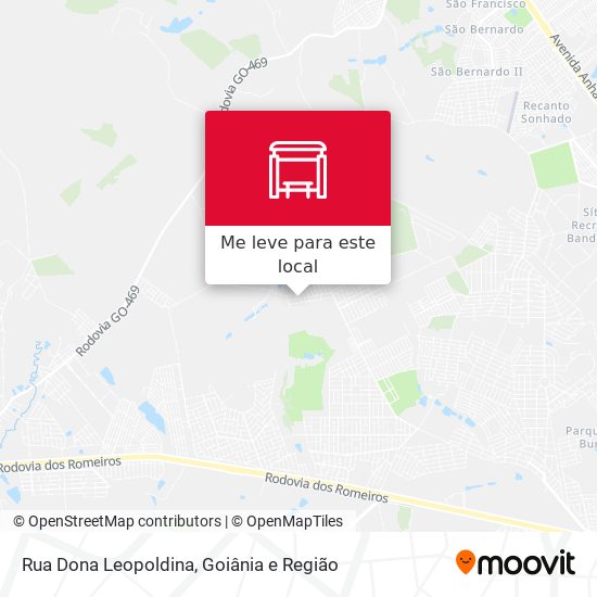 Rua Dona Leopoldina mapa
