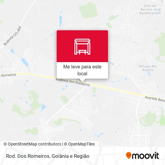 Rod. Dos Romeiros mapa